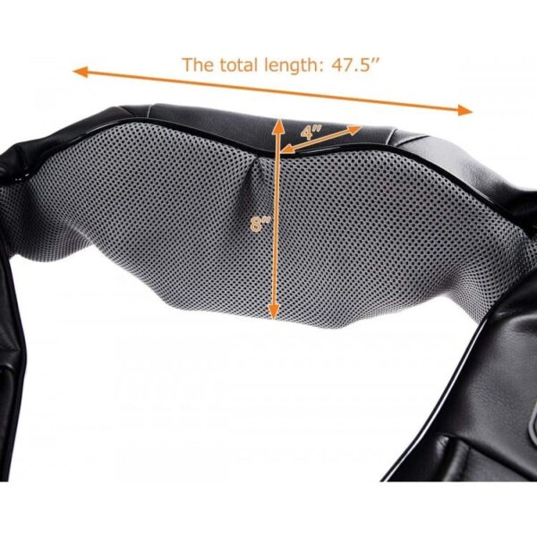 Electric Back and Neck Kneading Shoulder Massager with Heat Straps - Image 5