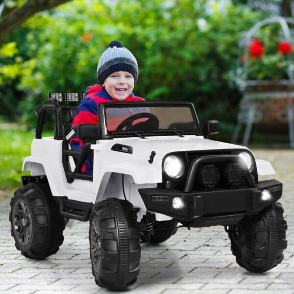 12V Electric Ride On Truck with Parental Remote Control and LED Lights - Image 5