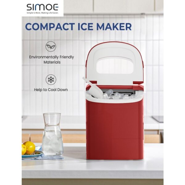 Mini Portable Electric Ice Maker Machine with Ice Scoop - Image 3