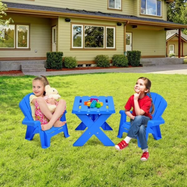 3-Piece Plastic Children's Play Table Chair Set - Image 7