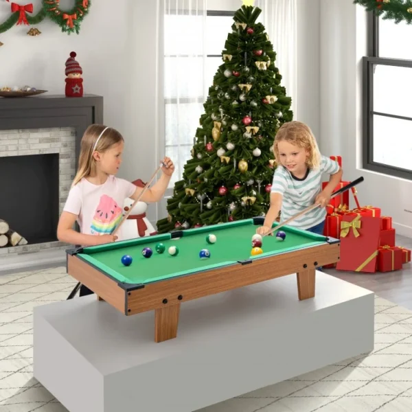 4-in-1 Combo Game Table Set Foosball Table with Billiards and Hockey - Image 4