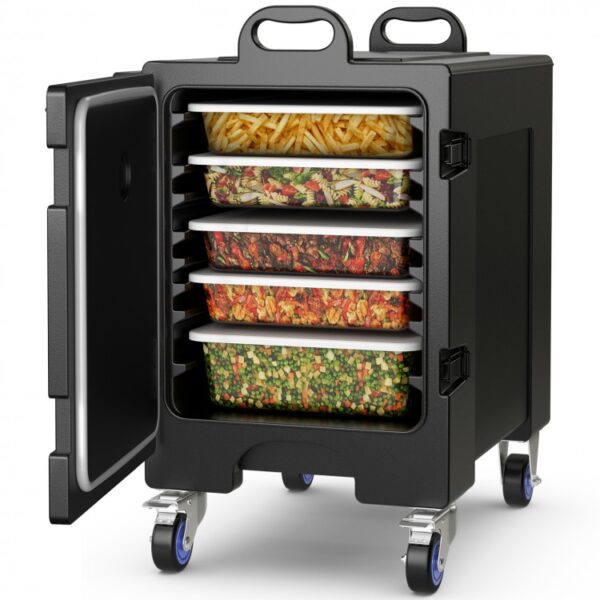 81 Quart Capacity End-loading Insulated Food Pan Carrier with Wheels - Image 3