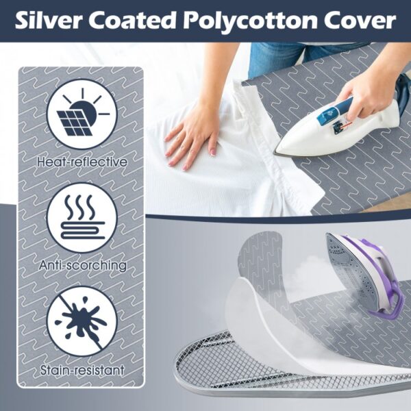 Ironing Board with Iron Rest and Removable Silver - Image 3