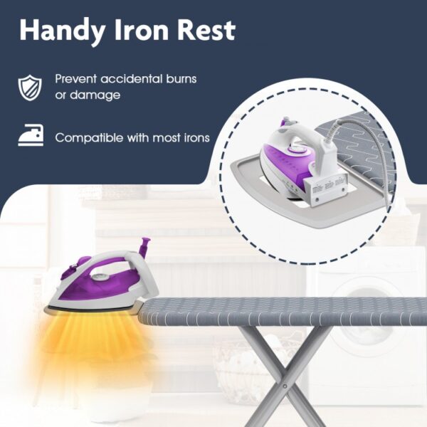 Ironing Board with Iron Rest and Removable Silver - Image 2