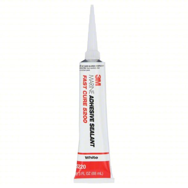 3M Polyurethane Adhesive Sealant: FC 5200, White, 3 oz Container Size, Tube