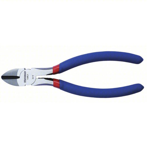 Diagonal Cutting Plier: Std, Straight, Narrow, 7/8 in Jaw Lg, 3/8 in Jaw Wd, 6 in Overall Lg