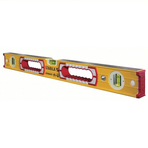 STABILA Box Level: Level & Plumb, Box, 2, Plain, Top Read Window, 24 in Overall Lg, Top & Side Read - Image 2