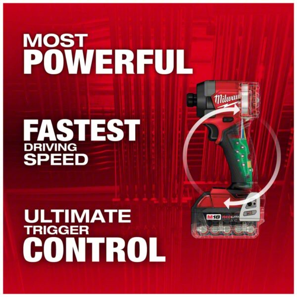 Impact Driver Kit: 2,000 in-lb Max. Torque, 3,900 RPM Free Speed, 4,400 Impacts per Minute, 5.0 Ah - Image 2