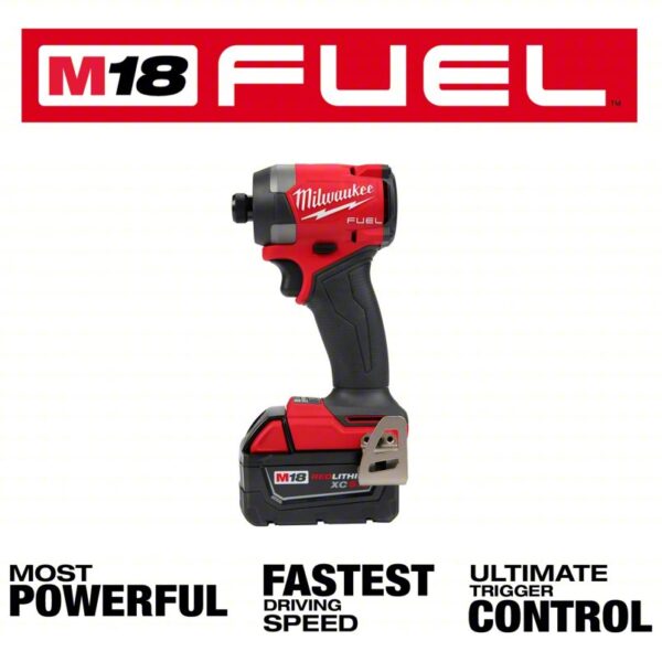 Impact Driver Kit: 2,000 in-lb Max. Torque, 3,900 RPM Free Speed, 4,400 Impacts per Minute, 5.0 Ah - Image 5