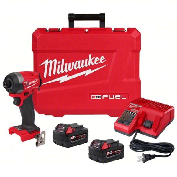 Impact Driver Kit: 2,000 in-lb Max. Torque, 3,900 RPM Free Speed, 4,400 Impacts per Minute, 5.0 Ah