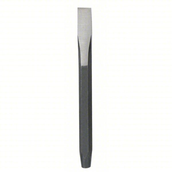 Cold Chisel: Steel, 1/4 in Blade Wd, 5 in Overall Lg, Plain Grip, 2AJG6