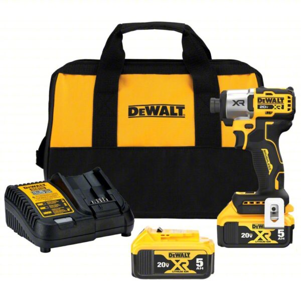 Cordless Impact Driver Kit: 1,825 in-lb Max. Torque, 3,400 RPM Free Speed, 4,200 Impacts per Minute