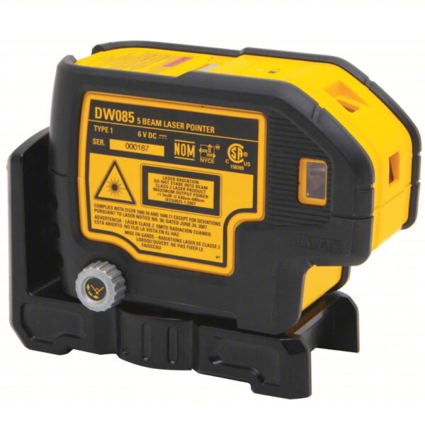 DEWALT Layout Laser Kit: 0 Lines and 5 Dots, Red Beam, 0 Planes, 100 - 200 ft Range w/o detector