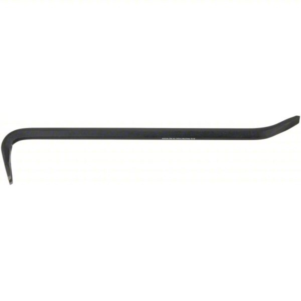 Gooseneck Wrecking Bar: Point End, 18 in Overall Lg, Double End/Heat Treated 48 HRC at 6 in From End - Image 2