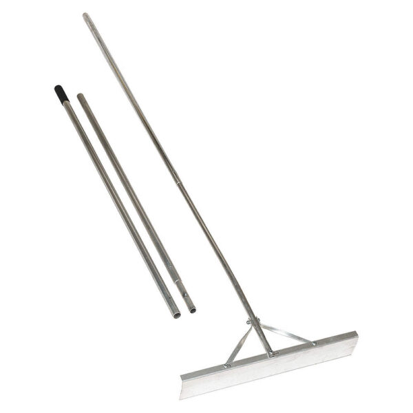 SNOW ROOF RAKE, 3 SECTION TELESCOPING HANDLE, STANDARD POP BOX, 16 FT X 24 X 4 5/8 IN, ALUMINUM