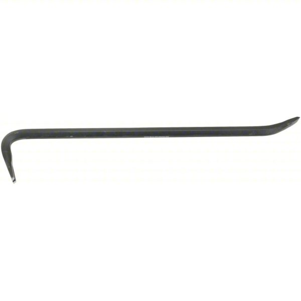 Gooseneck Wrecking Bar: Chisel/Claw End, 30 in Overall Lg, T No, 1 Nail Slots, Gooseneck End Angle - Image 2