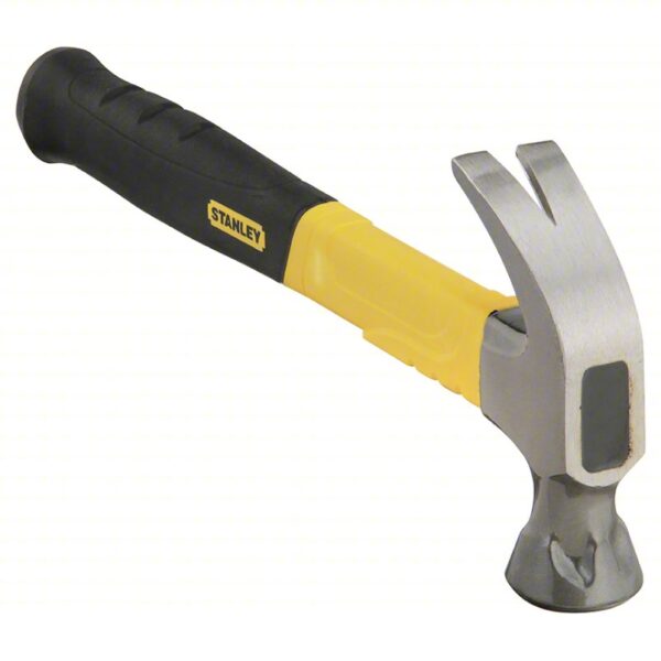 Curved Claw Hammer: Steel, Ribbed Grip, Graphite Handle, 16 oz Head Wt, 13 in Overall Lg, Smooth - Image 2