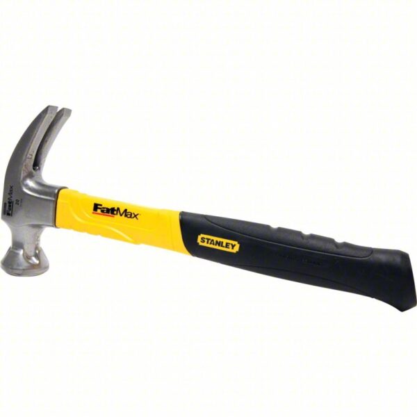 Straight Claw Hammer: Steel, Ribbed Grip, Graphite Handle, 20 oz Head Wt, 13 in Overall Lg, Smooth - Image 3