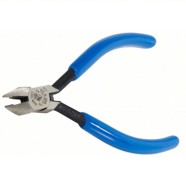 Diagonal Cutting Plier: Semiflush, Straight, Pointed, 1/2 in Jaw Lg, 1/2 in Jaw Wd, Std Cushion Grip - Image 3