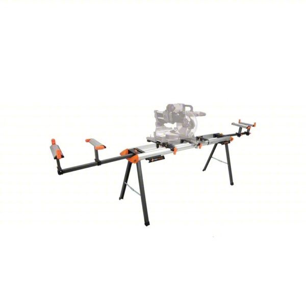 PROTOCOL Miter Saw stand and Portable workstation: 120 in Lg, 24 in Wd, 37 3/4 in Ht