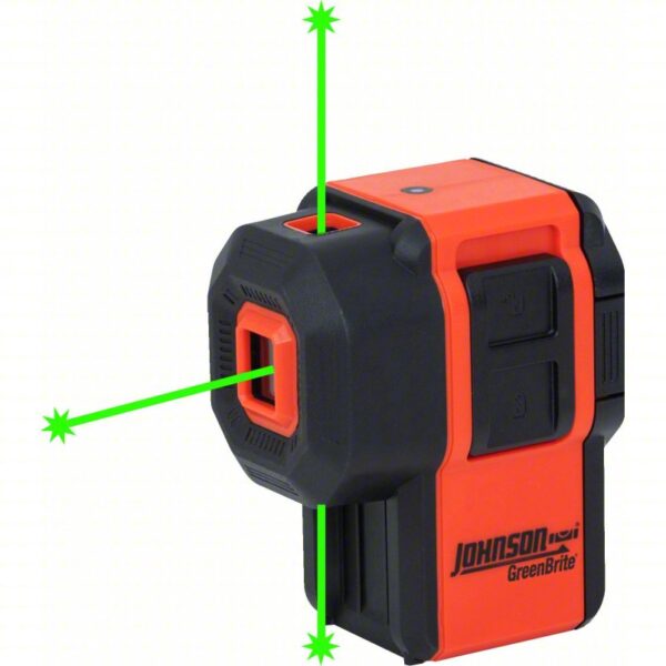 JOHNSON LEVEL Dot Laser: 0 Lines and 3 Dots, Green Beam, 0 Planes, 100 - 200 ft Range w/o detector - Image 2