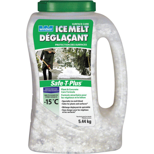 GRANULAR ICE MELT, -15 ° C, 5.44 KG, SODIUM CHLORIDE/POTASSIUM CHLORIDE, JUG