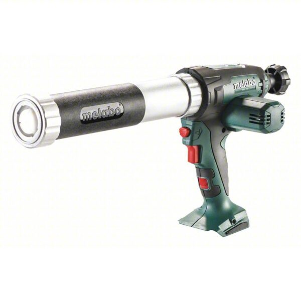 METABO Caulk Gun: 18V DC, Cartridge, 400 mL For Container Size, 23.6 in/min, (1) Bare Tool