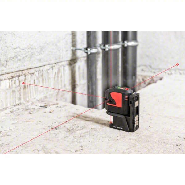 LEICA LINO Dot Laser: 0 Lines and 5 Dots, Red Beam, 0 Planes, 100 - 200 ft Range w/o detector, AA - Image 2