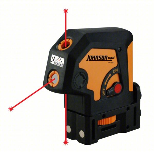 JOHNSON LEVEL Dot Laser: 0 Lines and 3 Dots, Red Beam, 0 Planes, 100 - 200 ft Range w/o detector - Image 3