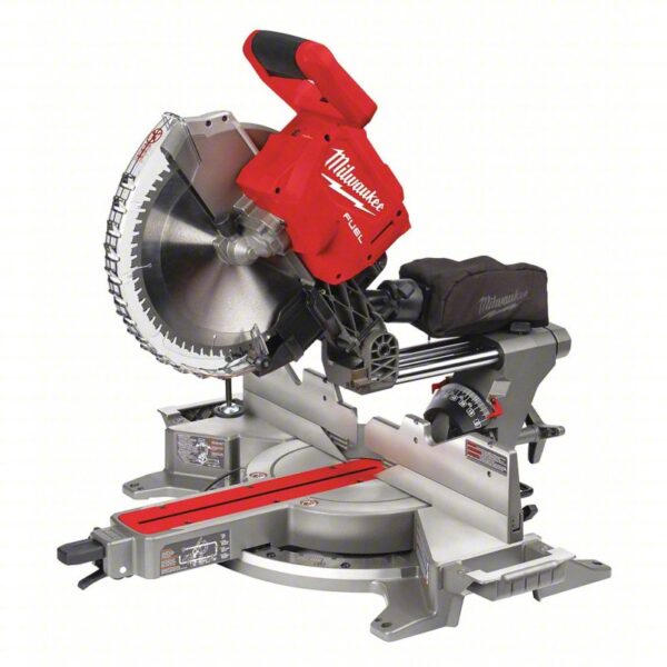 Miter Saw: 12 in Blade Dia., Sliding, 55° Left to 60° Right, 48° Left to 48° Right, Bare Tool