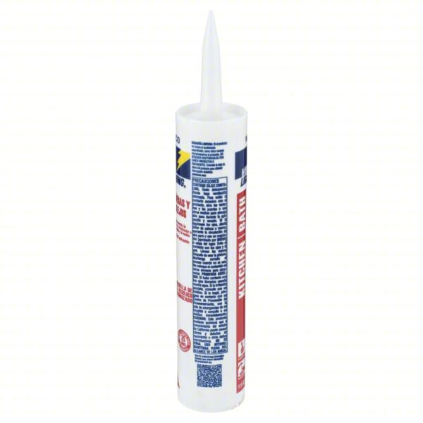 WHITE LIGHTNING Hybrid Caulk: Kitchen & Bath, White, 10 oz Container Size, Cartridge - Image 4