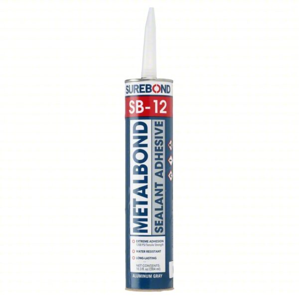 SUREBOND Hybrid Sealant: SB-12, Gray, 10 oz Container Size, Cartridge