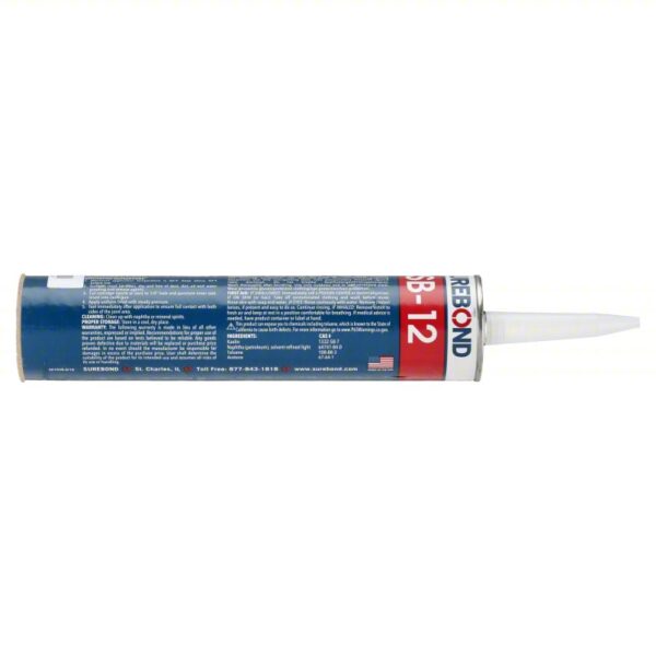 SUREBOND Hybrid Sealant: SB-12, Gray, 10 oz Container Size, Cartridge - Image 2