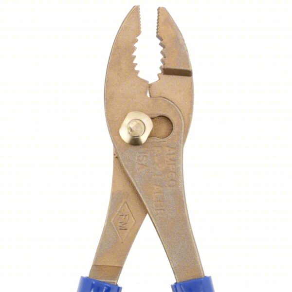 Slip Joint Plier: Non-Sparking, 1/2 in Max Jaw Opening, 8 in Overall Lg, 1 in Jaw Lg, 6 - 8 in - Image 2