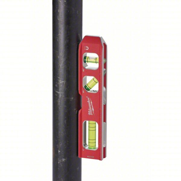 MILWAUKEE Torpedo Level: Level, Plumb & 45° angle, Torpedo, Top Read Window, 7 in Overall Lg, 1 1 1 - Image 2