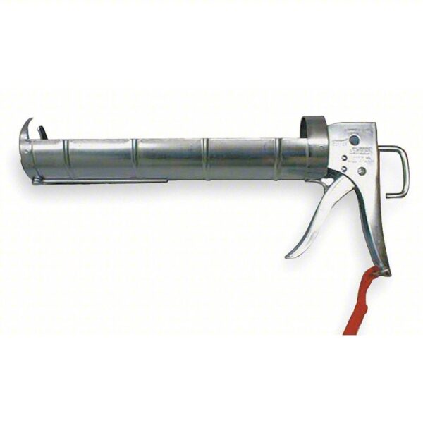 NEWBORN Caulk Gun: Cartridge, 29 oz For Container Size, 6:1, Half Barrel Frame, Ratchet Rod