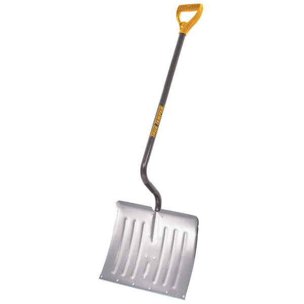 SNOW SHOVEL,ALUMINUM, POLY BLADE,18" W