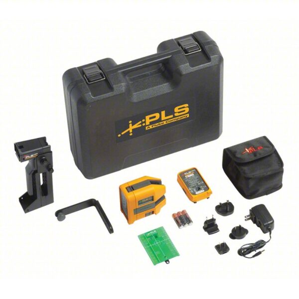 PACIFIC LASER SYSTEMS Green Laser Level: 2 Lines, Green Beam, 0 Planes, ±1/8 in @ 30 ft Accuracy