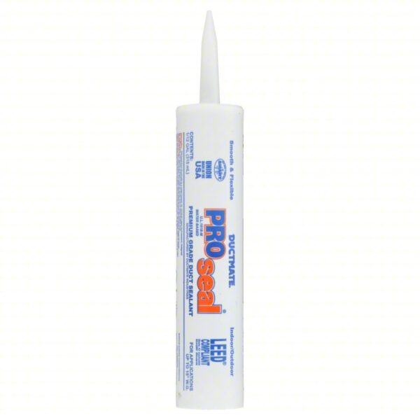 DUCTMATE Acrylic Latex Sealant: PROseal, Gray, 11 oz Container Size, Cartridge