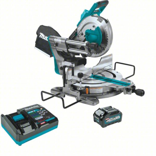 XGT Cordless Miter Saw: 10 in Blade Dia., Sliding, 0° Left to 60° Right, 0° Left to 48° Right