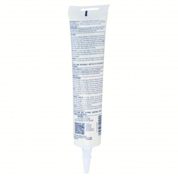 WHITE LIGHTNING Acrylic Latex Elastomeric Sealant: 3006 Ultra, Clear, 5 oz Container Size, Tube - Image 2