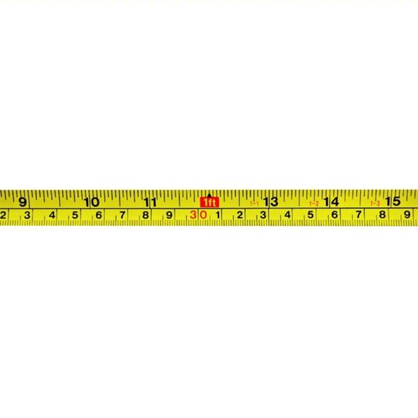 KESON Tape Measure: Inch/Metric, Nonmagnetic Single Hook Tip, Plastic, 10 ft / 3 m, 5 ft Standout Lg - Image 5