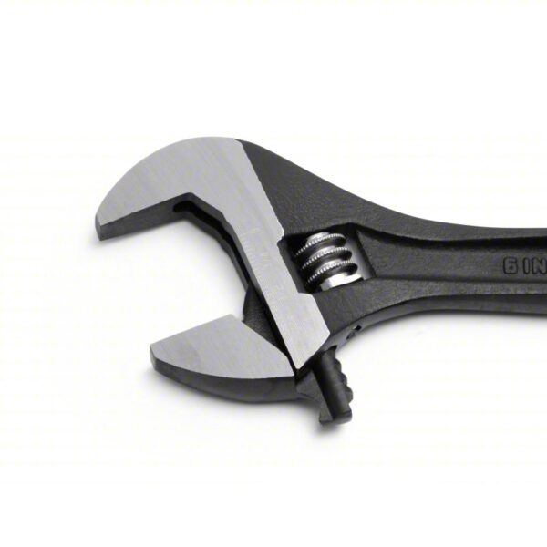 CRESCENT Adjustable Wrench: Alloy Steel, Black Oxide, 6 in Overall Lg, 15/16 in Jaw Capacity - Image 3