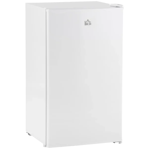 HOMCOM Compact Refrigerator, Mini Fridge with Freezer, Adjustable Shelf, Mechanical Thermostat and Reversible Door, White - Image 2