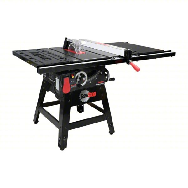 SAWSTOP Table Saw: 120V AC, 14A, 29/32 in Max. Cut Wd Right of Blade, 4,000 RPM Max. Blade Speed