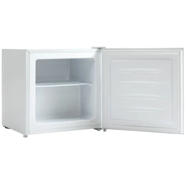 HOMCOM 1.1 Cu. Ft. Mini Freezer, Compact Upright Freezer with Reversible Door, Removable Shelf, Adjustable Temperature, White - Image 3