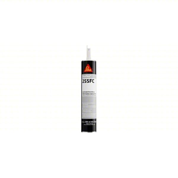 SIKA Polyurethane Sealant: Sikaflex 255FC, Black, 10 oz Container Size, Cartridge