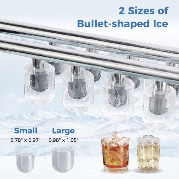 Ice Maker Countertop with Self-Cleaning for Home Kitchen Office Party - Image 4