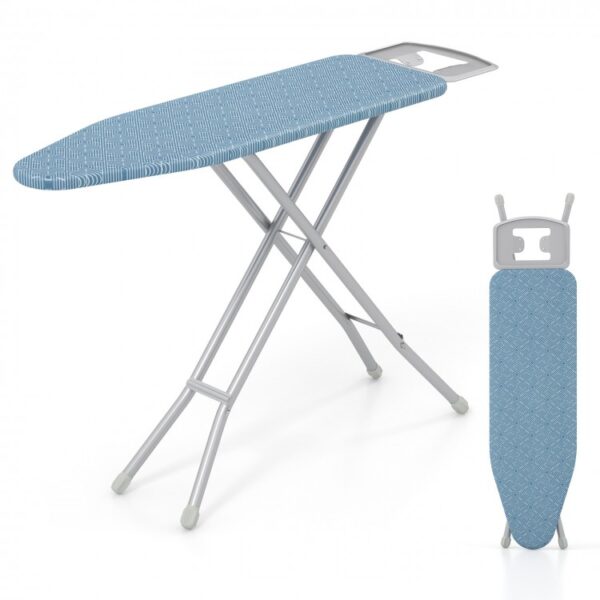 Full Size Ironing Board with Iron Rest and 7-Level Height