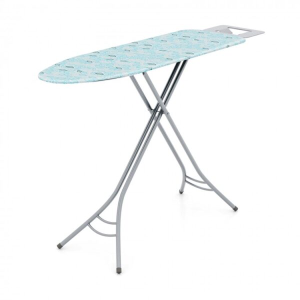 Foldable Ironing Board with Iron Rest and Adjustable Height